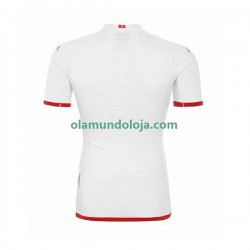 Camisola Tunísia Homem Equipamento Segundo Copa do Mundo 2022 Manga Curta